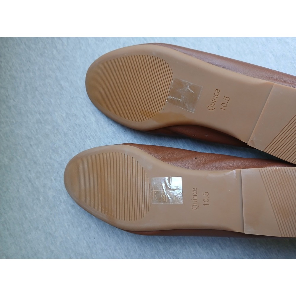Quince Shoes 10.5 Italian Leather Glove Flat Ballet Preppy Slip Comfort Minimali - Picture 10 of 11